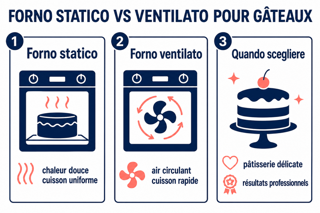 Forno statico vs ventilato pour gâteaux
