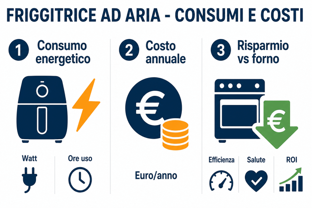 Friggitrice ad aria - consumi e costi