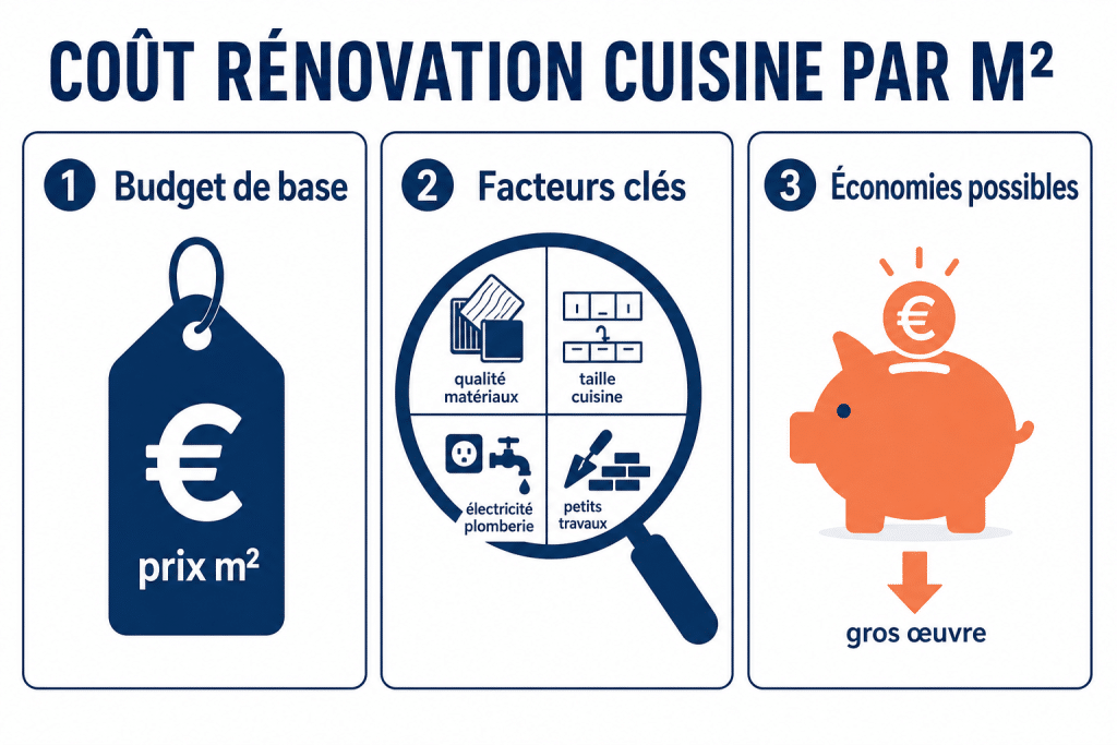 Coût rénovation cuisine par m²