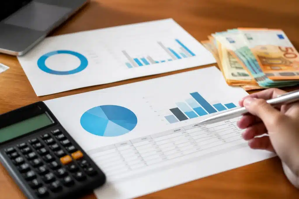 Documento con percentuali di rimborso e importi in euro